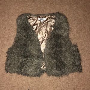 Faux fur vest